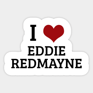 I Heart Eddie Redmayne Sticker